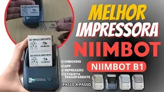 IMPRESSORA NIIMBOT B1 COM ETIQUETA TRANSPARENTE / ETIQUETADORA NIIMBOT B1 PASSO A PASSO