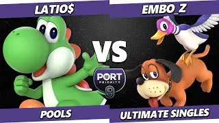 Port Priority 9 - latio$ (Yoshi) Vs. embo_z (Duck Hunt) Smash Ultimate - SSBU