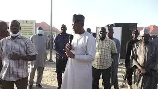 GOVERNOR ZULUM VISIT IDPS IN  BAKASSI CAMP