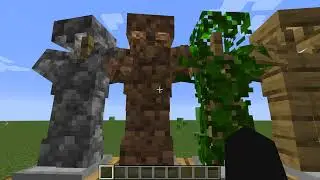 Block Armor 1#: Stone Armor, Wood Planks Armor, Log Armor, Leaf Armor, Dirt Armor.