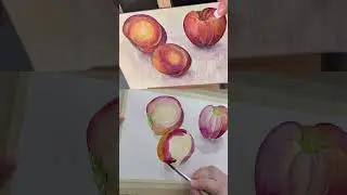 Juicy Peaches | Watercolor