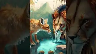 Lion and fox Jungle story