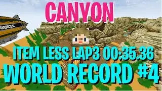 [WR#4] TKR Canyon catch-up 00:35.36 Itemless Lap3 Hypixel Turbo Kart Racers マインクラフト