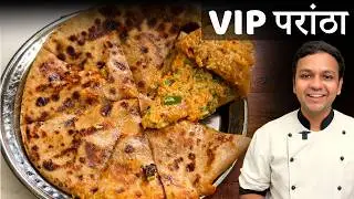 VIP चीज़ परांठा रेसिपी - corn cheese paratha mumbai cafe style - cookingshooking recipe