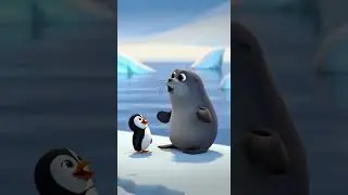 Penny the Penguin&rsquo;s Fun Sliding Adventure! 🐧❄️ #3danimation #shortstory  #lessonablestory