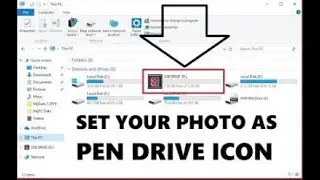 how to set your image as your pen drive icon