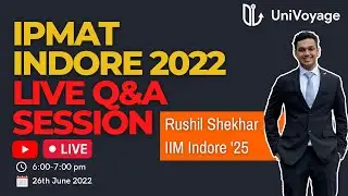 Live Q&A | IPMAT INDORE 2022