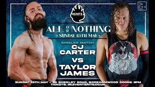 Ignite Wrestling Pro - All or Nothing: CJ Carter vs Taylor James