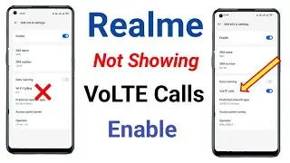 VoLTE option not showing realme/oppo | realme mobile volte problem | enable volte settings