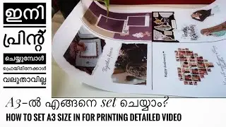 Detailed video about setting A3Size for frame making✨A5,A4,A3 photos setting for printing|artzyin