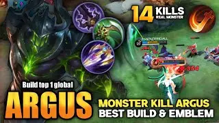 14 Kills!! Argus Best Build | Top Global Argus | Build top 1 global Argus - Mobile legends