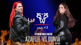 AZAELLE VS OLIVIA BIG RED EXTREME RULES MATCH BBW WEEK 41 26/6/25