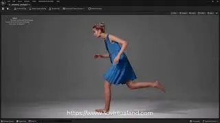 MetaHuman Compatible 3 Pile Fashion Dress 825 Outfit Animation