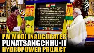 PM Modi attends the joint inauguration of Punatshangchu-II Hydro Electric Project in Bhutan