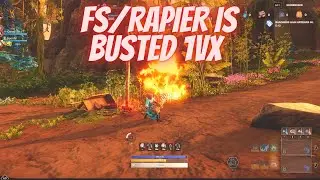 FS/Rapier is BUSTED with Zero CHEESE - New World Mage Fire Staff Rapier PvP - 1vX Build Update