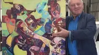 Anthony Hopkins with a picture of Igor Tcholaria