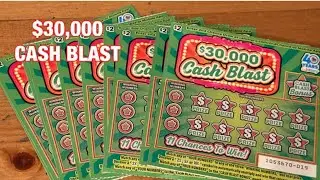 $30,000 Cash Blast Tickets‼️California Lottery Scratchers🤞🍀🍀🍀