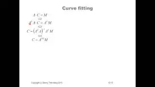 Metrology - Data processing, Curve fitting