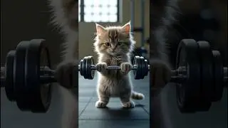 MuscleCat &mdash; The Cutest Gym Beast You&rsquo;ve Ever Seen! 💪🐾#shorts