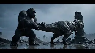 Epic Battle: King Kong VS T-Rex &ndash; Rescue the Baby Monkey in Storm