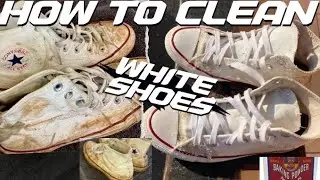 How to clean white shoes | wash white sneakers 👟