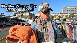 Shopping at the BIGGEST Vintage Flea Market in Japan! ( Tokyo City Flea Market )
