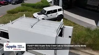 Available Now: 2025 Ford F-550 Super Duty w/ Enclosed Utility Body