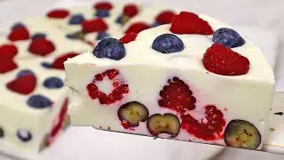 Ягодный торт БЕЗ выпечки за 15 минут. 🍓🍰 Вкусно, Просто и быстро!