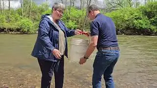Drake Well Museum and Oil Creek Trout Stocking (B-Roll)
