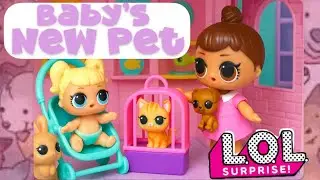 LOL Dollhouse Play: Baby&rsquo;s New Pet Adventure! Mommy & Baby Pick Out the Cutest Pets