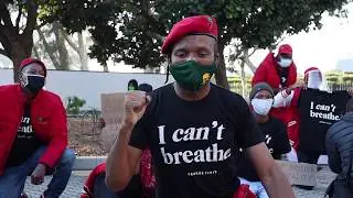 EFF protests at US Consulate in honour of George Floyd and Collins Khosa