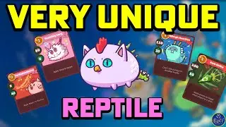 ONE AND ONLY AXIE WITH THESE MOVESET (Axie Infinity) -  Plant Aqua Reptile Gameplay (RAP)