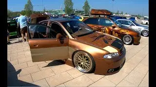 Audi A4 sedan B5 lowered 4 door mega tuning show car MB Design wheels walkaround + interior W2593