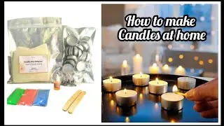How to make candles at home 🪔|| Diwali special candle making process || Candle making kit review ||