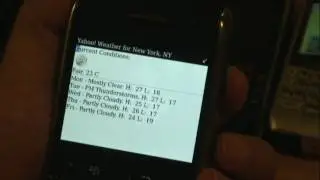 ShortcutMe WeatherDemo, a BlackBerry Shortcuts Application