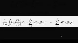 Argument principle