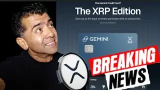 Breaking News Gemini Lanza Credit Card XRP Free Coins #xrp
