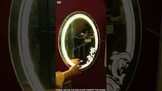 Small Crystal Diamond LED Touch Sensor Mirror with Dolphin Design | Spark Global Glass