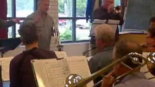 Derek Watkins & Jan Oosthof repetitie Bigband On the Move
