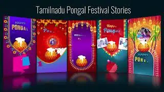 Tamilnadu Pongal Festival Stories 2026 | Free Vertical After Effects Template by Alpha Motion