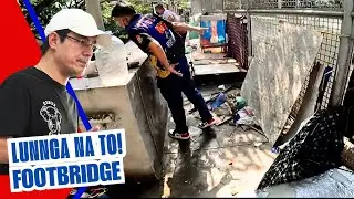 FOOTBRIDGE NA BINABOY, ANG PANGHE! BAHAY NA TO!