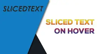 Sliced Text Effect on Hover | CSS Text Hover Animation Effects