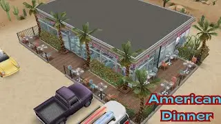 American Dinner | Restaurant Build | The Sims Freeplay | Jay Simmerz....🍔🍟🥞