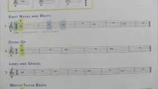Alto Saxophone first 3 exercises in Accent on Achievement