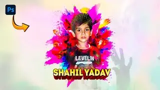 Color effects tutorial | Advance photoshop | Happy holi pic editing (2025)