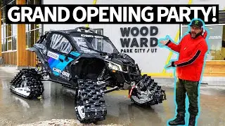 Кен Блок едет на торжественное открытие парка развлечений Woodward Park City! Самый большой в мир...