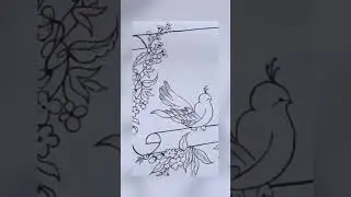 #pencil sketch👩&zwj;🎨#save nature bird🦜s#naturelove🍃 #nature #beauty #peacefull🫠 #stressburster