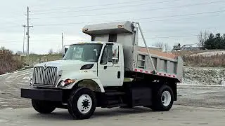 2008 INTERNATIONAL 7300 WORKSTAR DUMP TRUCK DT466 SS BED WHITE - 