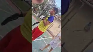 Desafios de futebol com os meus amigos na quadra
