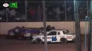 2015/06/26 Amsoil Speedway Purestock Josh Loucks Roll Over!